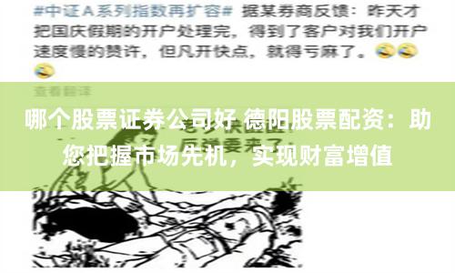 哪个股票证券公司好 德阳股票配资：助您把握市场先机，实现财富增值
